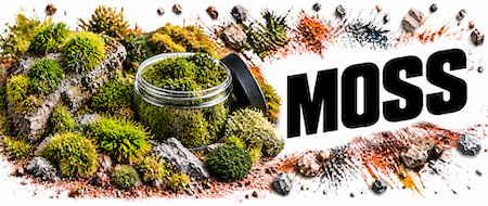 Garden Center modelling moss for miniature bases, dioramas and gaming terrain